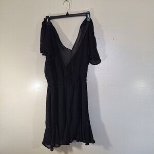 Mi Ami Black Dress hippie festival bohemian size medium